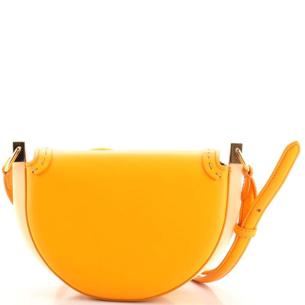 Fendi Moonlight Flap Bag Leather with Plexiglass Detail Orange - Picture 4 of 7